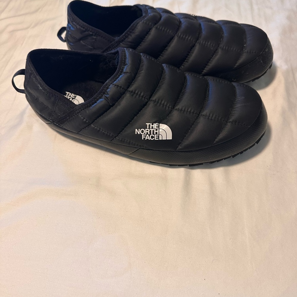 The North Face Black Thermoball Quilted Slip-On Insulated Mules - Men’s 12
